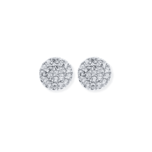 SILVER CLUSTER CZ STUDS